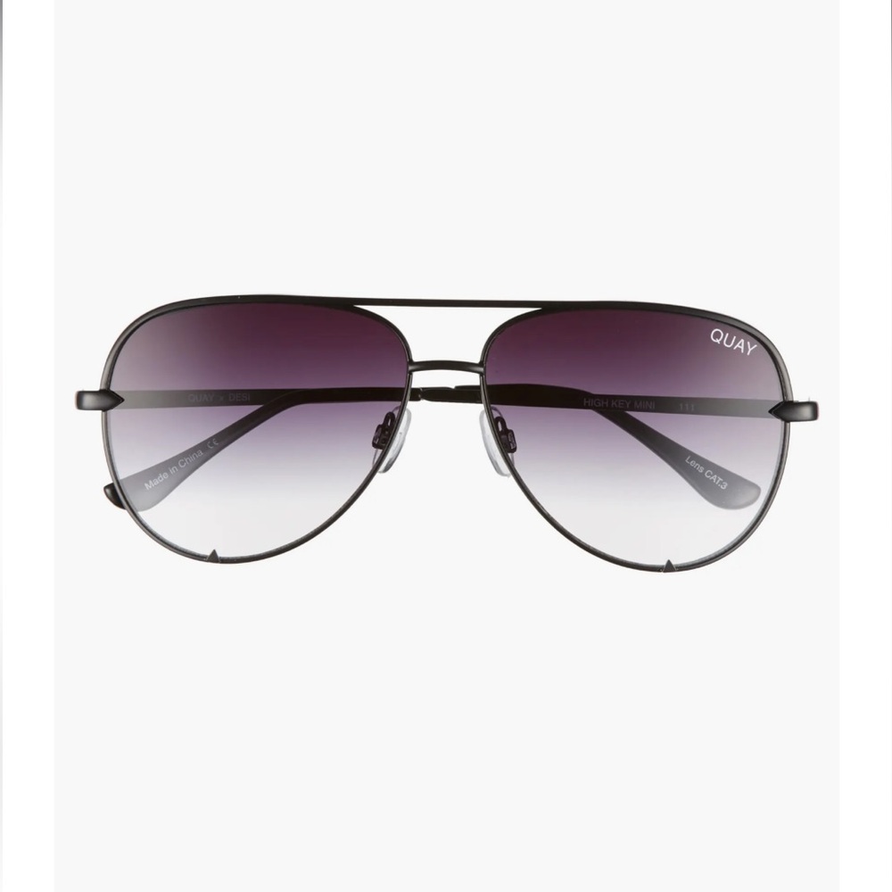 Quay Australia High Key Mini 51mm Aviator Sunglasses - Picture 1 of 4